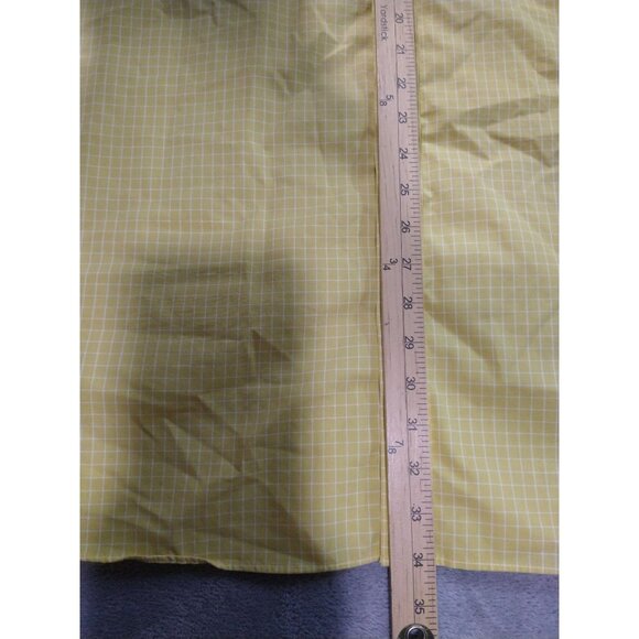 LL Bean Shirt Men 3XL Yellow Plaid Wrinkle Free Traditional Fit Kennebunk - Picture 3 of 6